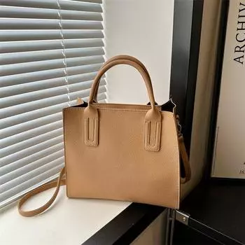 Сумка 2024 года, летняя новая простая модная женская сумка в стиле ретро, повседневная, сумка-мессенджер через плечо большой емкости чёрный