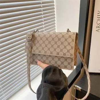 Сумка 2024 года, новая летняя мода, ретро-сумка через плечо, повседневная мода, иностранный стиль, маленькая квадратная сумка, сумка подмышкой