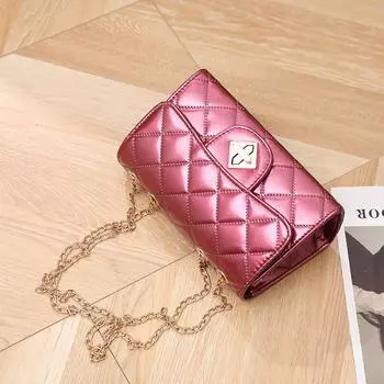 Сумка 2024 года, новая маленькая квадратная сумка, маленькая ароматная ветровая сумка, версия с ромбовидной цепочкой, одно плечо, сумка через плечо, женская сумка синий