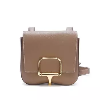 Сумка 2025 года, новая сумка с рисунком в виде ягодиц, модная и простая сумка через плечо из свежей коровьей кожи 20x8x18cm светло-серый