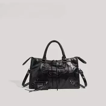 Сумка Американская винтажная сумка на одно плечо с заклепками Мотоциклетная сумка Женская модная сумка через плечо для поездок на работу Женская