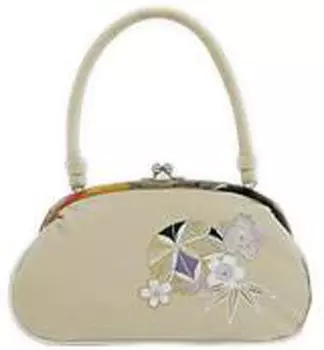 Сумка Ando с цветущей сакурой Подходит как для японского, так и для западного стиля Идеально подходит для выхода и бежевая SBC-6 Женская вышивка, Носить, Ручки,