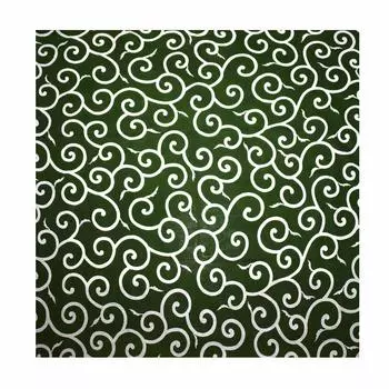 Сумка Arabesque Furoshiki из хлопка, произведена в Японии, зеленая, 100% (24 Ширина)