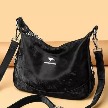 Сумка Atmosphere Crossbody Bag Большая вместимость Mother Bag Женская модная сумка через плечо чёрный