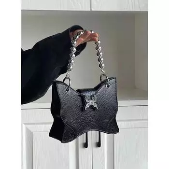 Сумка-бабочка из натуральной кожи, классная, для девушек, легкая, роскошная, с застежкой-застежкой, маленькая, для телефона, кошелек, модные сумки для вечеринок