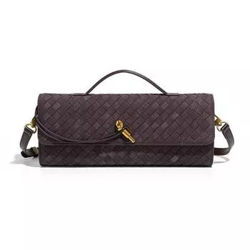 Сумка-багет, матовая замшевая сумка-клатч, высококачественная сумка для осенне-зимнего ужина, модная сумка через плечо на одно плечо для женщин