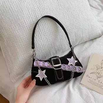 Сумка-багет Niche Design для женщин Tide Sweet Cool Babes Premium Feeling Сумка-подмышка оранжевый