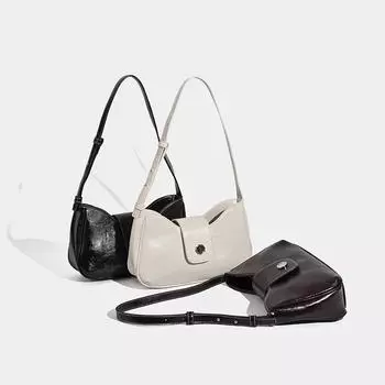 Сумка-багет Temperament в западном стиле, высококачественная сумка-раскладушка для поездок на работу, особенности ретро-ниши, женская сумка на одно плечо подмышкой