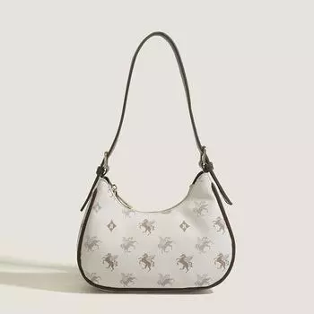 Сумка-багет в мультяшном стиле, женская сумка-тоут, стильная сумка на одно плечо под мышкой