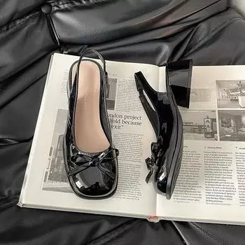 Сумка-бант, голова, толстый каблук, босоножки на высоком каблуке, женские, лето, новые, с юбкой, одинарная обувь, женская обувь 35