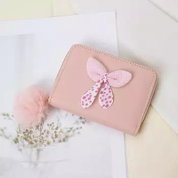 Сумка-бантик Macaron, милая, маленькая и изящная, держащая в себе отделение для карт, сумка для карточек Hairball розовый