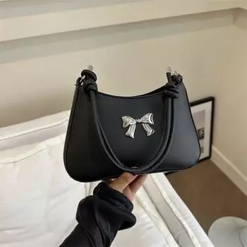 Сумка-бантик премиум-класса для женщин 2024 года, новая весенне-летняя универсальная сумка через плечо премиум-класса с текстурой белый