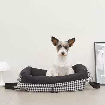 Сумка Barrels pet ikeko, черная, в клетку, ML (последовательно выпущен в начале мая..., 1 шт.), Корейский шампунь для домашних животных.