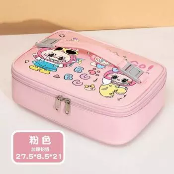 Сумка-бенто labubu — это милая студенческая сумка для ланча. Вы можете носить на работу термосумку большой вместимости с утолщенной изоляцией lunch bag powder labubu01L