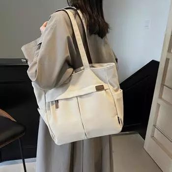 Сумка Большая вместимость Сумка-тоут Женская сумка через плечо для поездок на работу коричневый