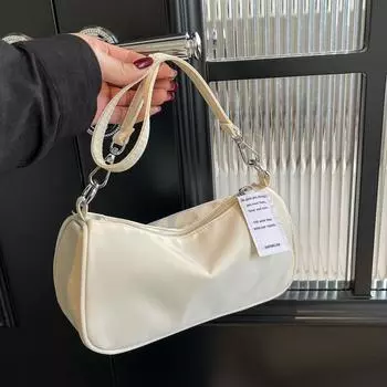 Сумка большой емкости, однотонная женская сумка на плечо, сумка через плечо с подушкой чёрный