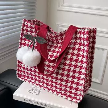 Сумка большой емкости, женская модная универсальная большая сумка, студенческая холщовая сумка на плечо