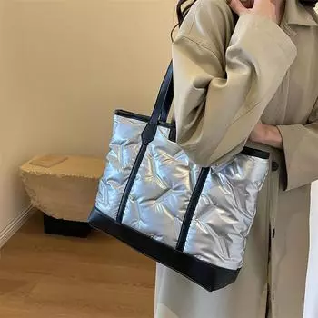 Сумка большой емкости Женская сумка-тоут Дорожная сумка через плечо белый