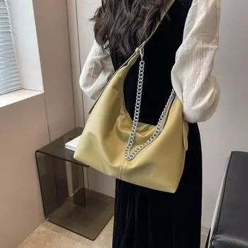 Сумка большой вместимости для женской весны и лета 2023, новое модное и элитное ощущение, нишевая сумка через плечо на одно плечо, женская большая сумка