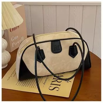 Сумка большой вместимости. Осенью и зимой новые высококачественные женские нишевые сумки через плечо.