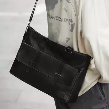 Сумка большой вместимости Premium sense для женщин, новинка 2024 года, женская сумка через плечо для поездок на работу, для студентов колледжей, для занятий, для отдыха чёрный