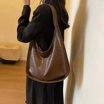 Сумка большой вместимости Женская большая сумка Сумка через плечо из искусственной кожи