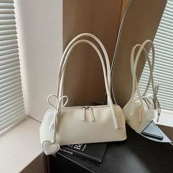 Сумка большой вместимости женская летняя новая простая и универсальная нишевая на плечо подмышку сумка-подушка