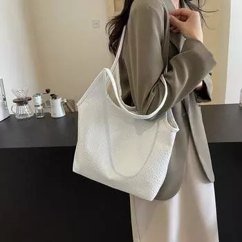 Сумка большой вместимости, женская сумка на плечо, пригородная большая сумка, сумка для подмышек чёрный