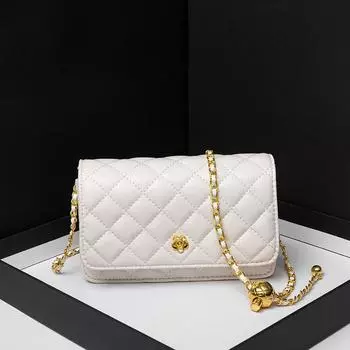 Сумка Camellia женская сумка с цепочкой в виде ромба маленькая золотая сумка через плечо маленькая квадратная сумка через плечо