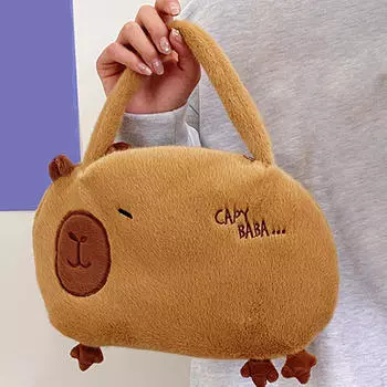 Сумка Capybara Plush Handbag Multifunction Casual Campus Bag Shopping Shoulder