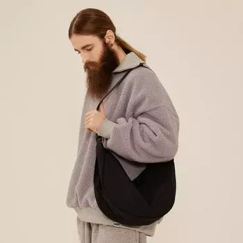 СУМКА Cb ПОЛУКРУГЛОГО БОЛЬШОГО КРЕСТА (ЧЕРНЫЙ), CB2211601-7000025282