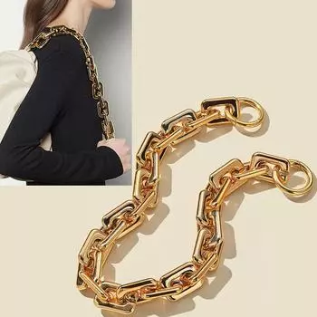 Сумка-цепочка через плечо, аксессуар, сумка на пояс, кошелек, металлический ремень, сумка через плечо, ручка 13