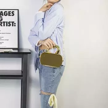 Сумка-цепочка Niche design 2024, летняя новая сумка, персонализированная зеркальная сумка через плечо, простая женская сумка-мессенджер золотой