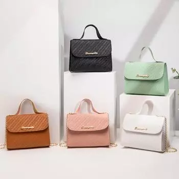 Сумка-цепочка с тиснением, кожаная, большой емкости, сумка через плечо для сотового телефона для женщин, модная сумка через плечо, сумка для мобильного телефона