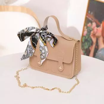 Сумка-цепочка, сумка-шарф из шелка премиум-класса, маленькая квадратная сумка, сумка через плечо, женская сумка.