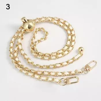 Сумка Цепочка Золотые Шарики Сменный Плечевой Ремень Регулируемая Длина Ремешка Невыцветающая Цепочка 3