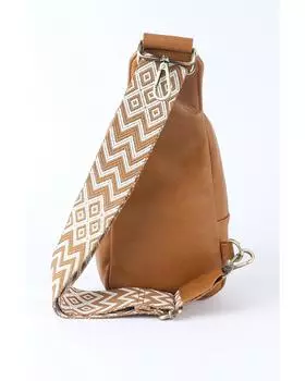 Сумка-чехол через плечо Azura Exchange из искусственной кожи на молнии ONE SIZE коричневый