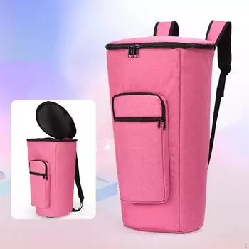 Сумка Чехол для африканского барабана Аксессуар для музыкального инструмента Пылезащитный Удобный Молния с карманом 10inch Pink