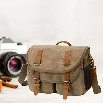 Сумка-чехол для фотокамеры, водонепроницаемая сумка с несколькими карманами для зеркальных фотокамер, тип Khaki