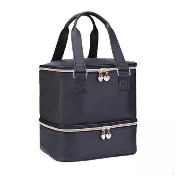 Сумка-чехол для переноски лака для ногтей, хранение ногтей, вмещает 30 флаконов с ручкой, сушилка для ногтей