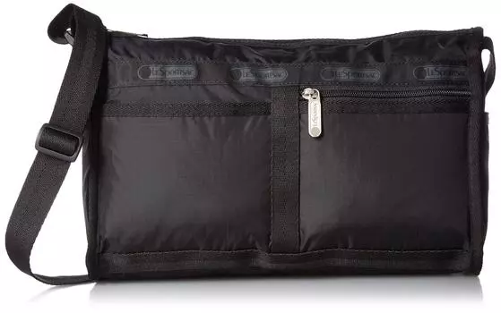 Сумка через плечо 7519 DeluxeShoulderSatchel Pouch Nylon Совместимо с B5 размером 5982 [LeSportsac] Женская (черный) [Элемент]