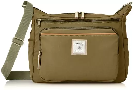 Сумка через плечо A4 10 карманов CINNAMON GTM0334 Оливковый [Anello Grande]