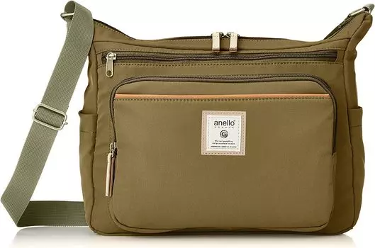 Сумка через плечо A4 CINNAMON GTM0334Z Olive [Anello Grande] мультихранилище