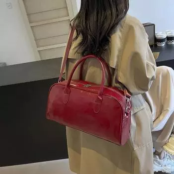 Сумка через плечо элегантная портативная большая вместимость простая и универсальная высококачественная женская сумка-тоут