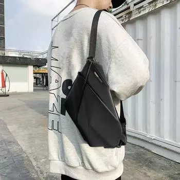 Сумка через плечо Anti Theft из ткани Оксфорд, водонепроницаемая дорожная сумка с регулируемым ремешком для путешествий, спорта, работы, городских исследователей чёрный