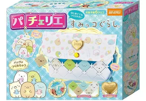 Сумка через плечо BEVERLY Sumikkogurashi Pacellier с симпатичным регулируемым плечевым ремнем Sumikkogurashi [Создание сумок] [Включая длину] светло-синий