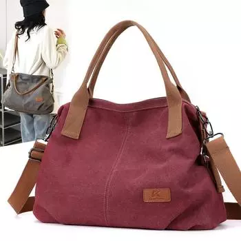 Сумка через плечо, большая вместимость, женская, модная, универсальная, наплечная, холщовая, женская, для поездок на работу, отдыха, портативная, сумка для мам серый