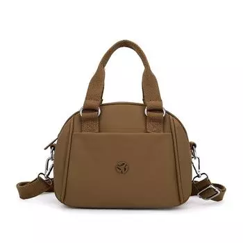 Сумка через плечо Большая вместительная сумка через плечо Сумка для мам среднего возраста Водоотталкивающая нейлоновая сумка коричневый