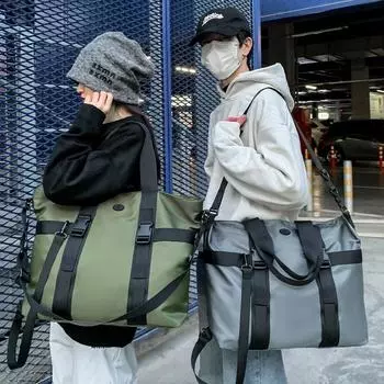 Сумка через плечо Большая вместительная сумка-мессенджер Унисекс Дорожная сумка для ноутбука зелёный