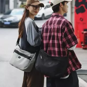 Сумка через плечо большой емкости, мужская спортивная сумка через плечо, студенческая сумка чёрный